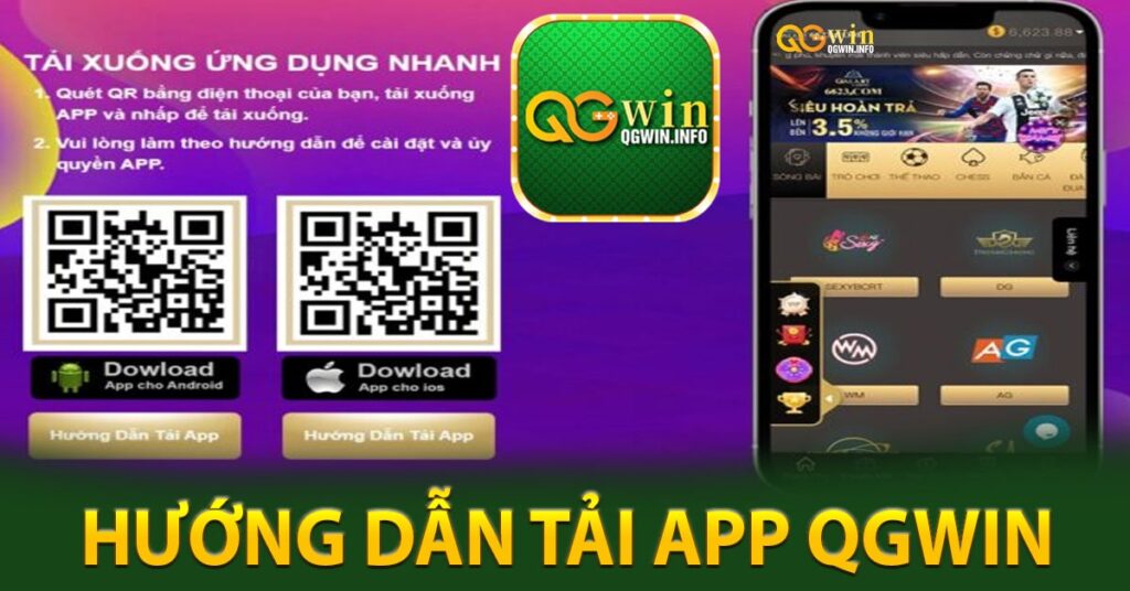 Hướng dẫn tải ứng dụng Qgwin trên thiết bị di động